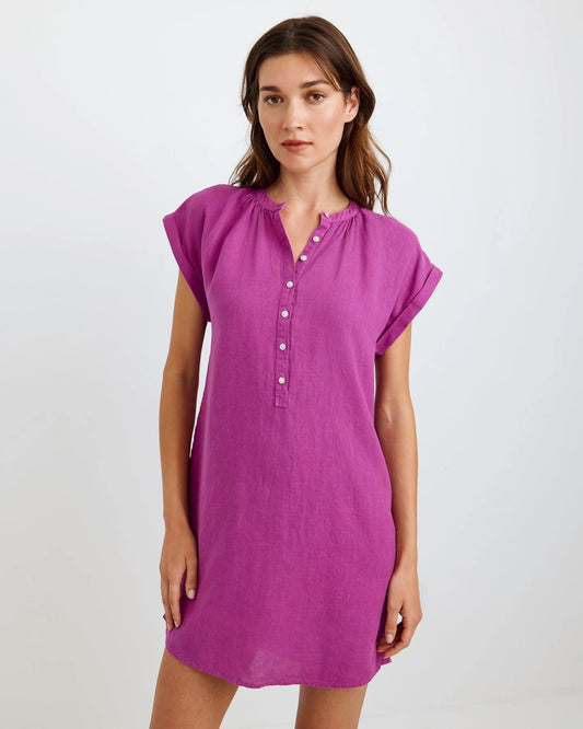 Cap Sleeve Henley Dress by Bella Dahl | Wild Plum