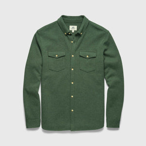 Rex Rib Knit Shirt by SurfSideSupply | Green Heather