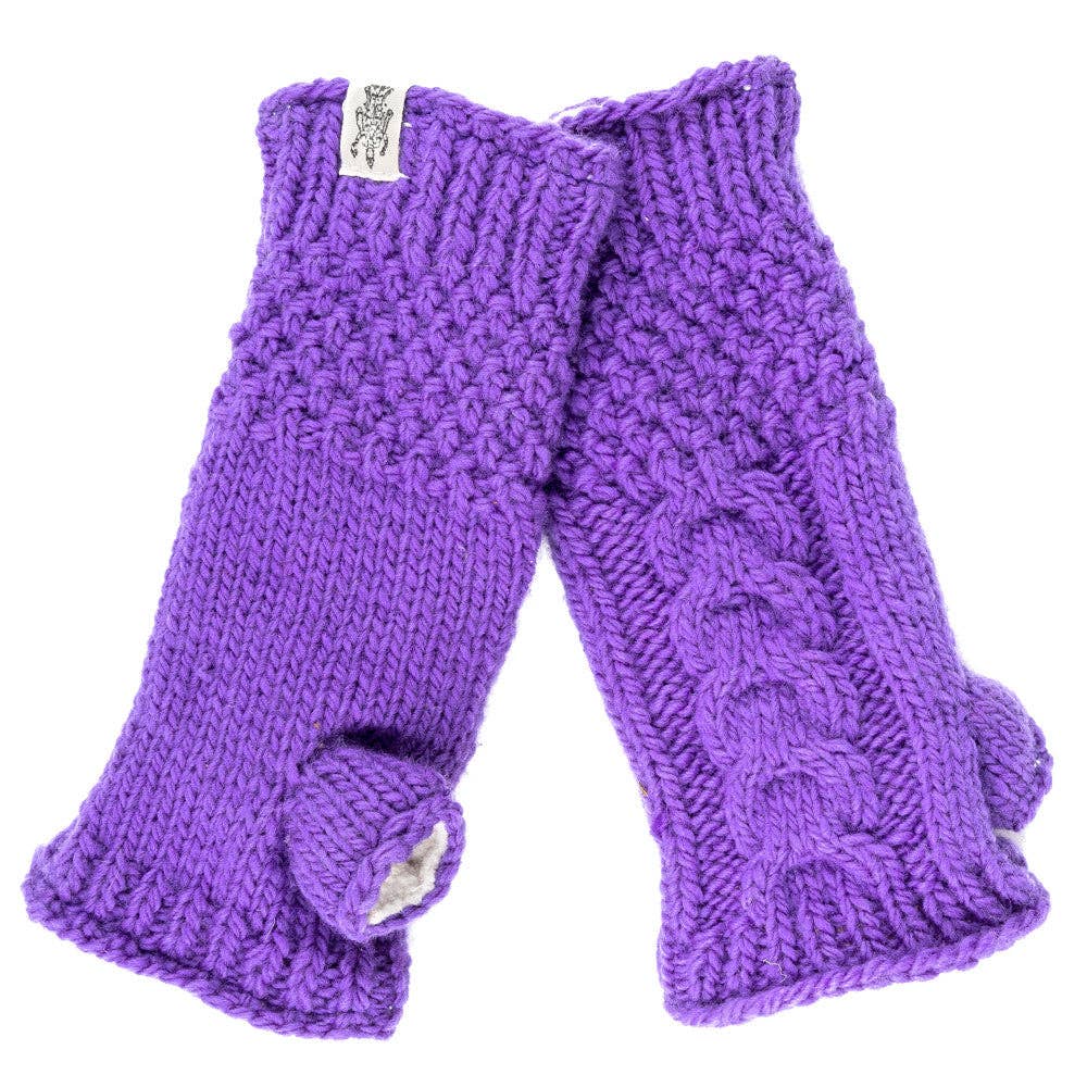 Cable Fingerless Gloves by Nirvanna Designs