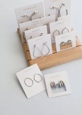 Silver Large Open Hoop - Zen&Zip