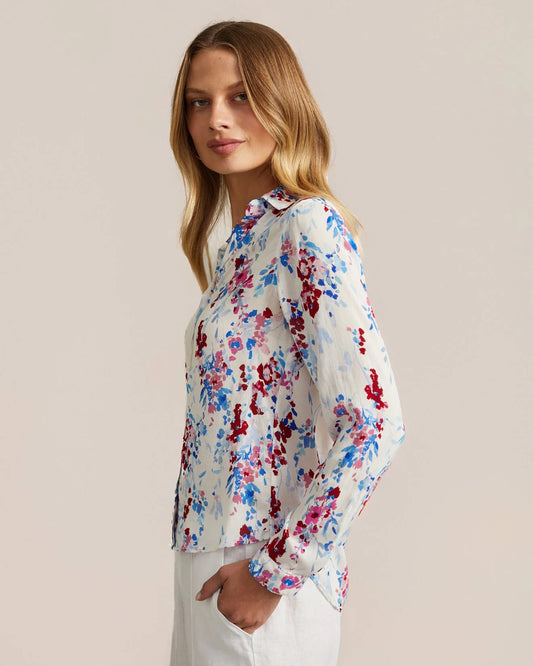 Classic Button Down by Bella Dahl | Nautical Bloom Print