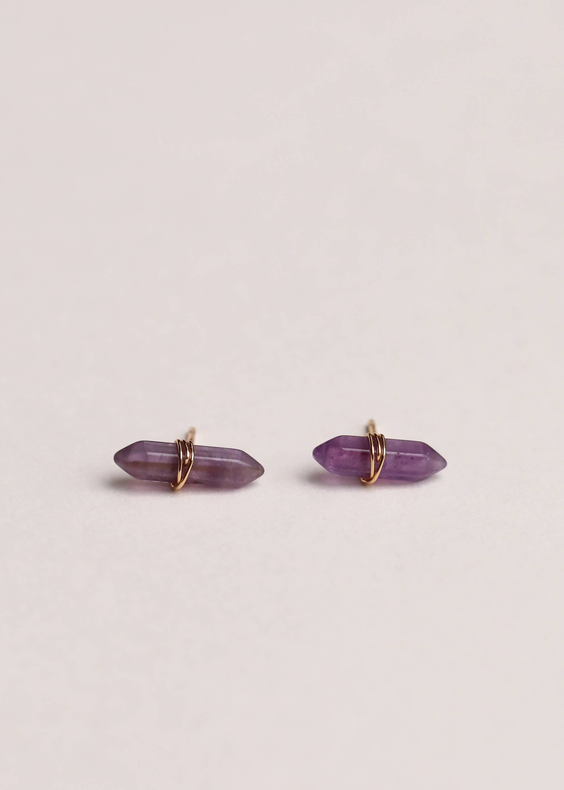 Mineral Point - Amethyst - Earring - Zen&Zip