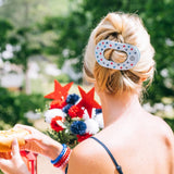 Flat Round Hair Clip | Large | United We Sparkle - Zen&Zip