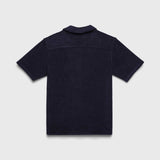 Mariner Saltwater Terry Camp Collar Shirt by SurfSideSupply | Navy Blazer - Zen&Zip