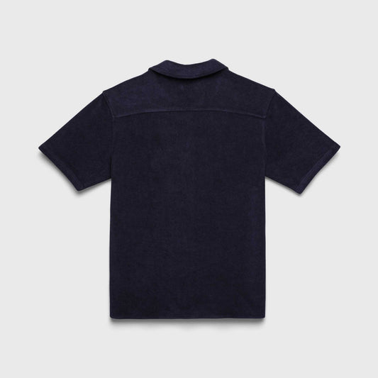 Mariner Saltwater Terry Camp Collar Shirt by SurfSideSupply | Navy Blazer - Zen&Zip