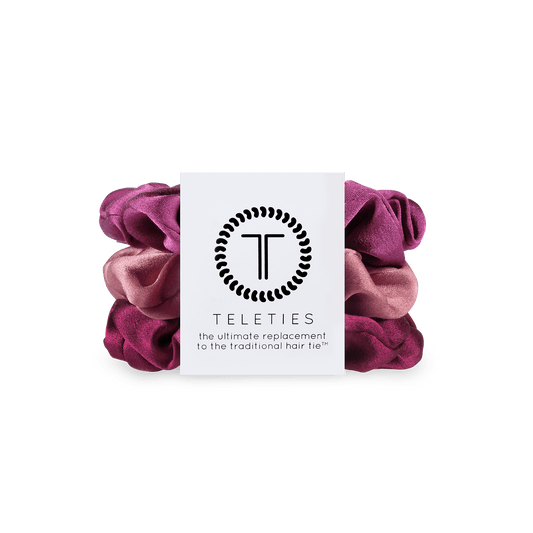 Burgundy Bliss - Large Scrunchie, 3-Pack - Zen&Zip