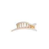 Almond Beige Small Flat Circle Hair Clip
