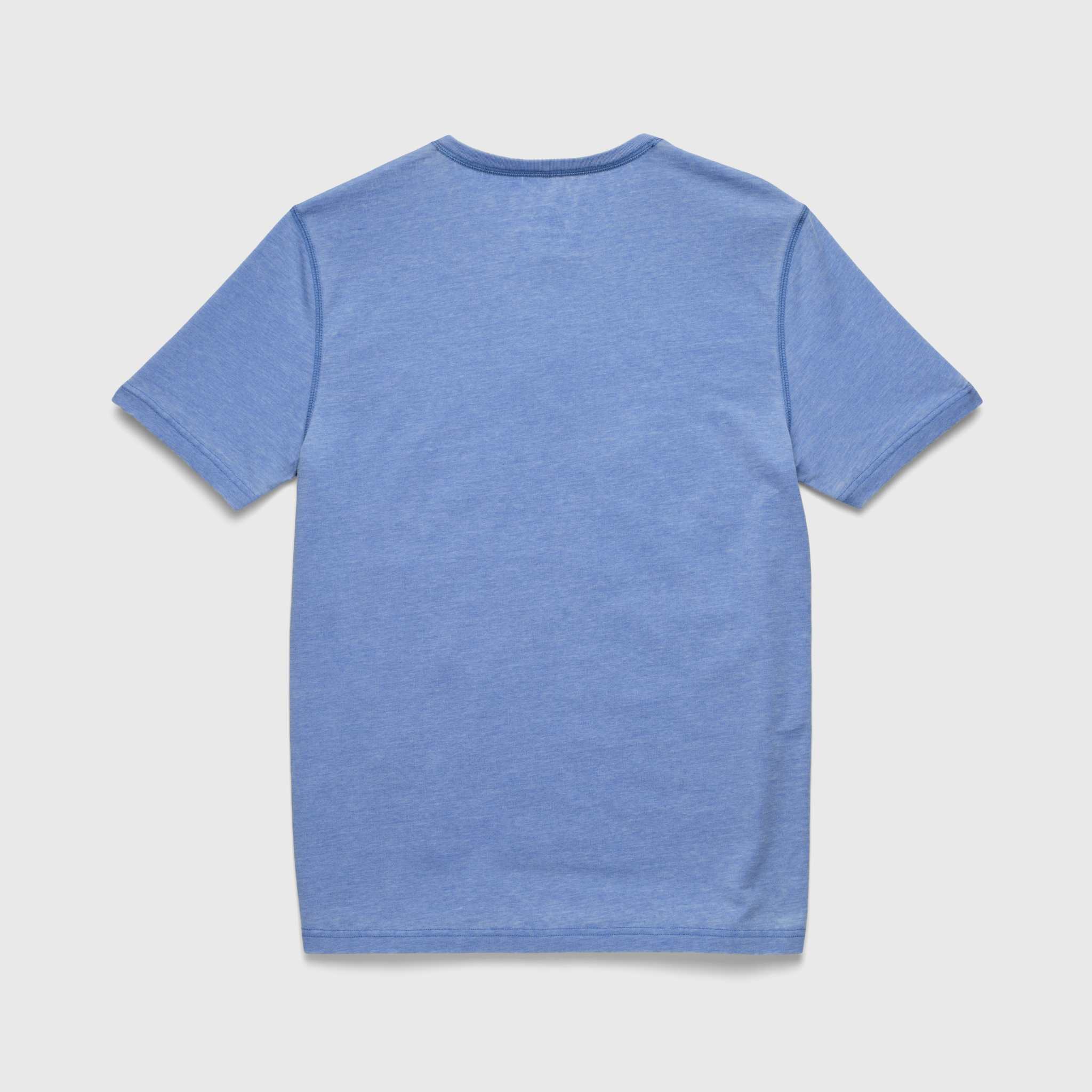 Sean Burnout Henley by SurfSideSupply | Wedgewood Blue - Zen&Zip