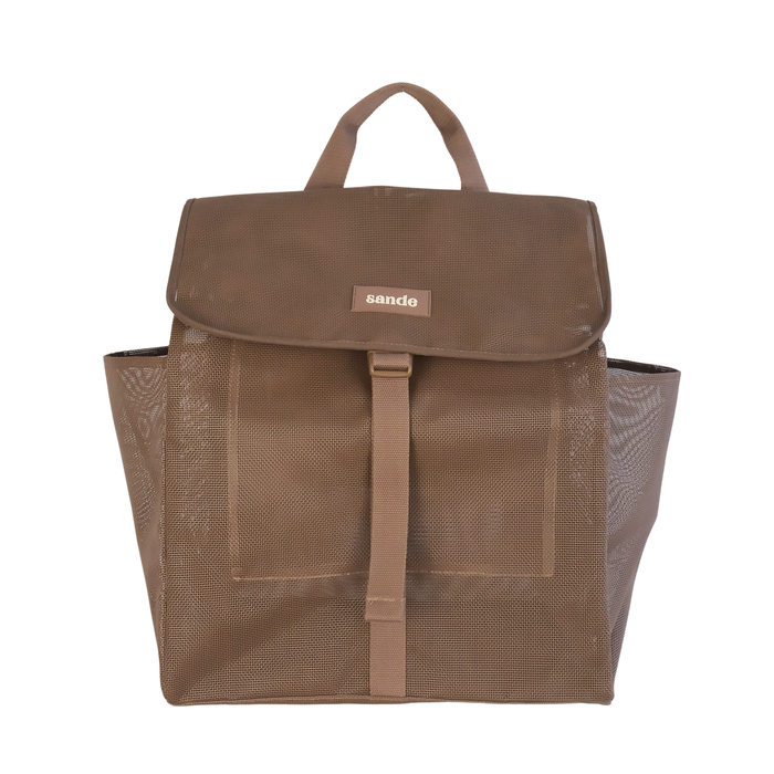 Beach Hauler Mesh Backpack by Sande | Espresso
