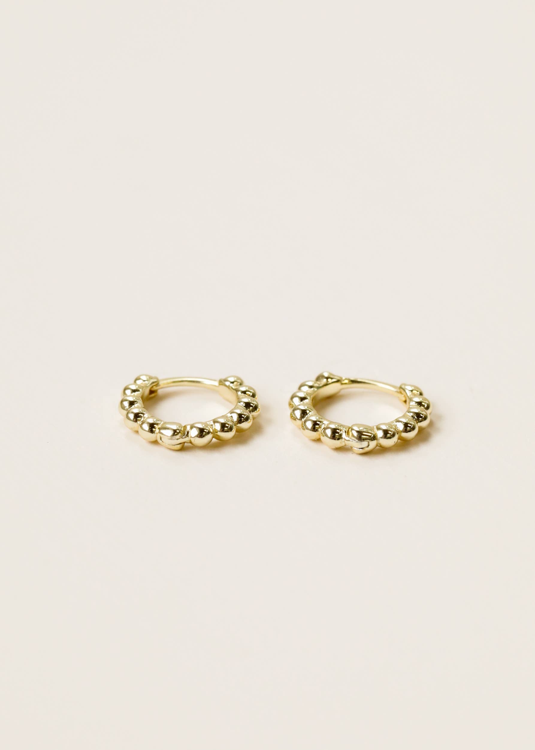 Small Ball Hoop Earrings by JaxKelly | Gold - Zen&Zip