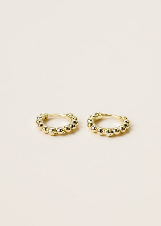 Small Ball Hoop Earrings by JaxKelly | Gold - Zen&Zip