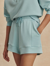 Atrium High Rise Short 4.5 by Varley | Porcelain Blue