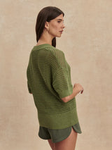 Callie Knit Top by Varley | Olivine