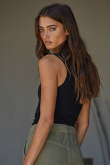 Double Layered Seamless Tank by By Together | Black - Zen&Zip