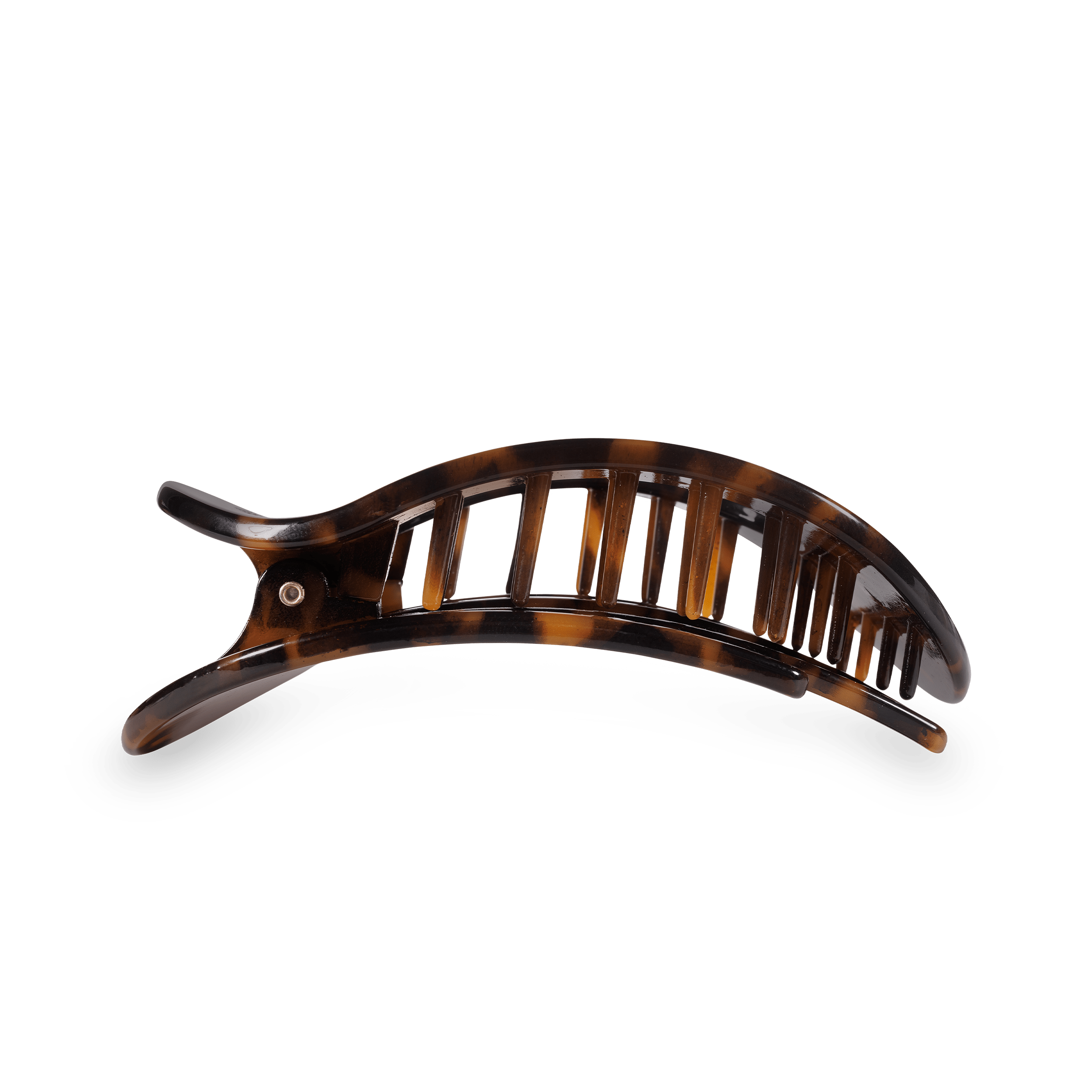 Tortoise Medium Flat Round Clip - Zen&Zip