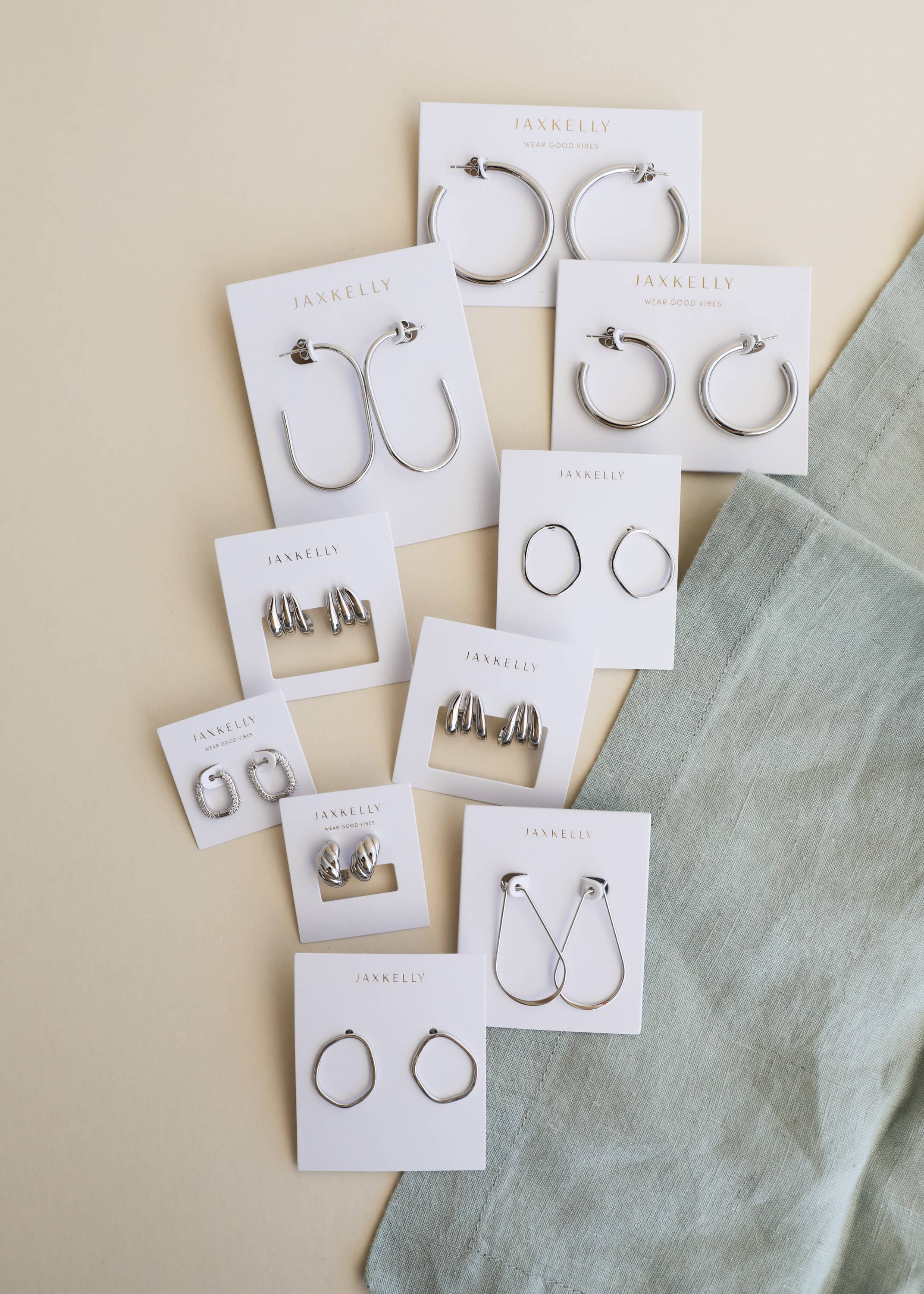 Silver Large Open Hoop - Zen&Zip