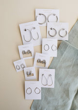 Silver Large Open Hoop - Zen&Zip