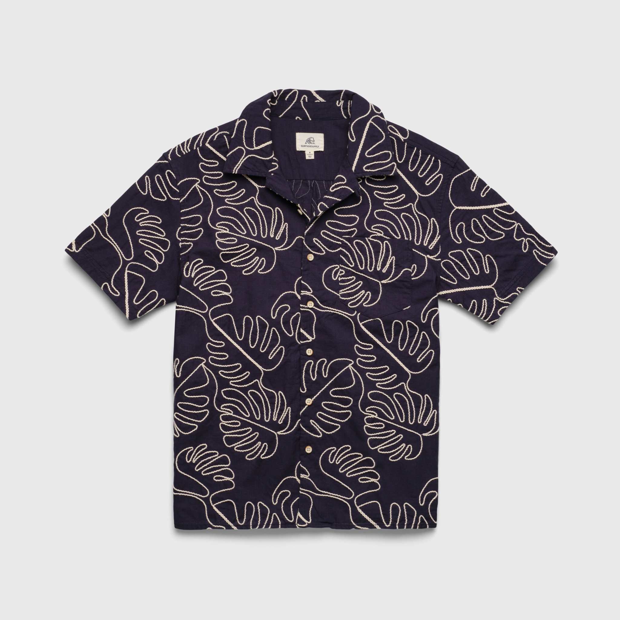 Mariner Camp Collar Shirt by SurfSideSupply | Navy Blazer