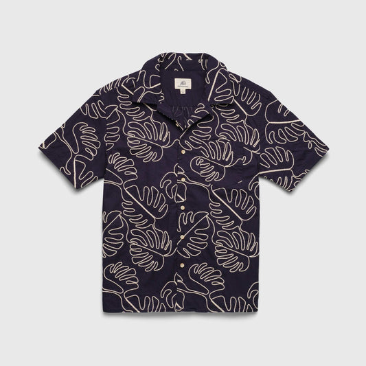 Mariner Camp Collar Shirt by SurfSideSupply | Navy Blazer