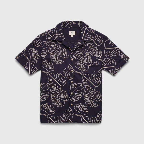 Mariner Camp Collar Shirt by SurfSideSupply | Navy Blazer