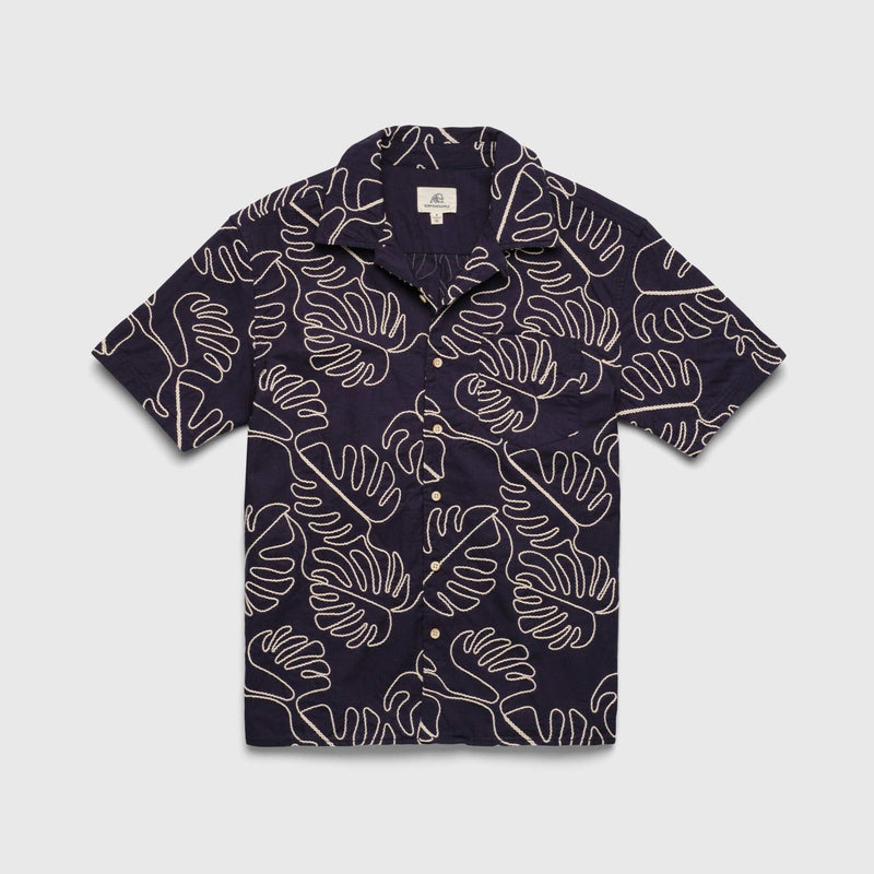 Mariner Camp Collar Shirt by SurfSideSupply | Navy Blazer