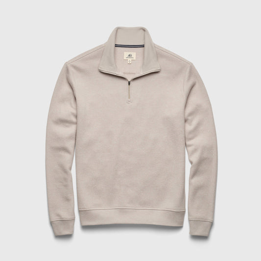 Bobby Cashmist Fleece Quarter Zip by SurfSideSupply | Taupe Grey Heather