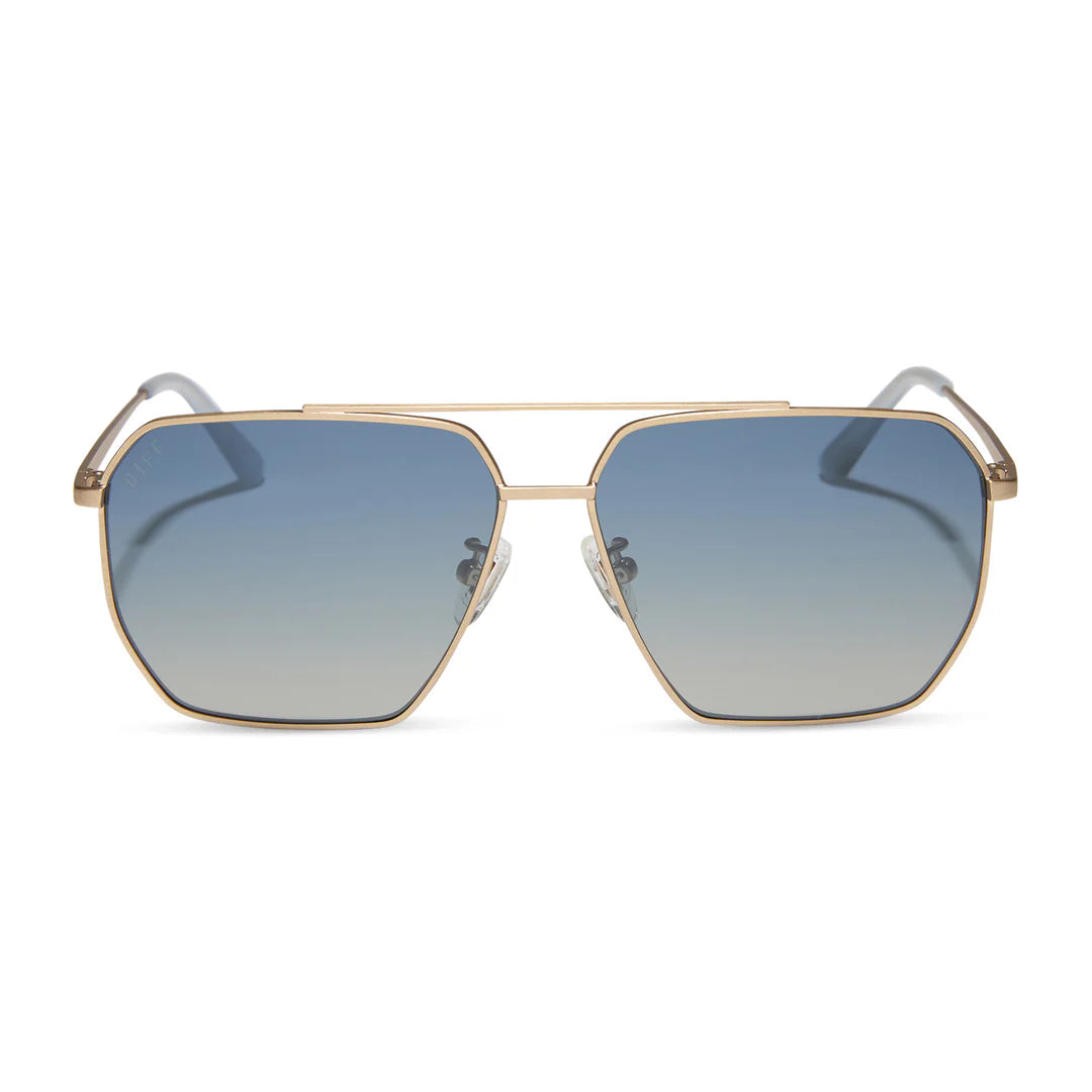 Berkley Brushed Gold + Aegean Blue Gradient Polarized by DIFF