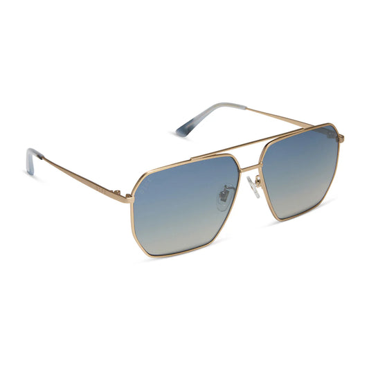 Berkley Brushed Gold + Aegean Blue Gradient Polarized by DIFF