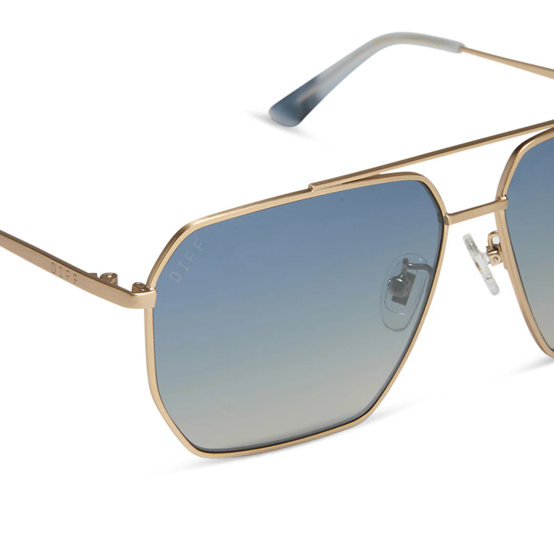 Berkley Brushed Gold + Aegean Blue Gradient Polarized by DIFF