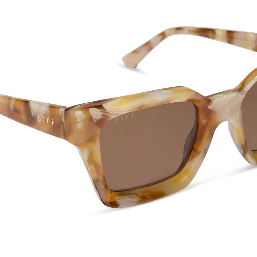 Greer Polarized by DIFF | Gilded Tortoise + Brown