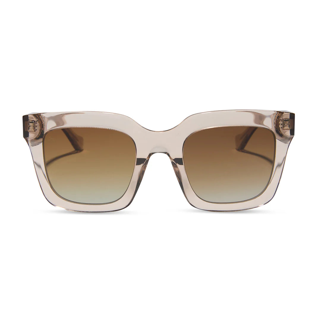 Valencia Polarized by DIFF | Soft Taupe Crystal + Brown Gradient