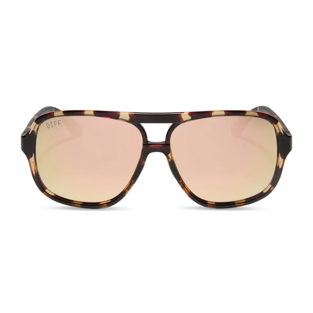 Hangtime Polarized by DIFF | Sport Tortoise + Champagne Mirror