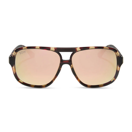 Hangtime Polarized by DIFF | Sport Tortoise + Champagne Mirror
