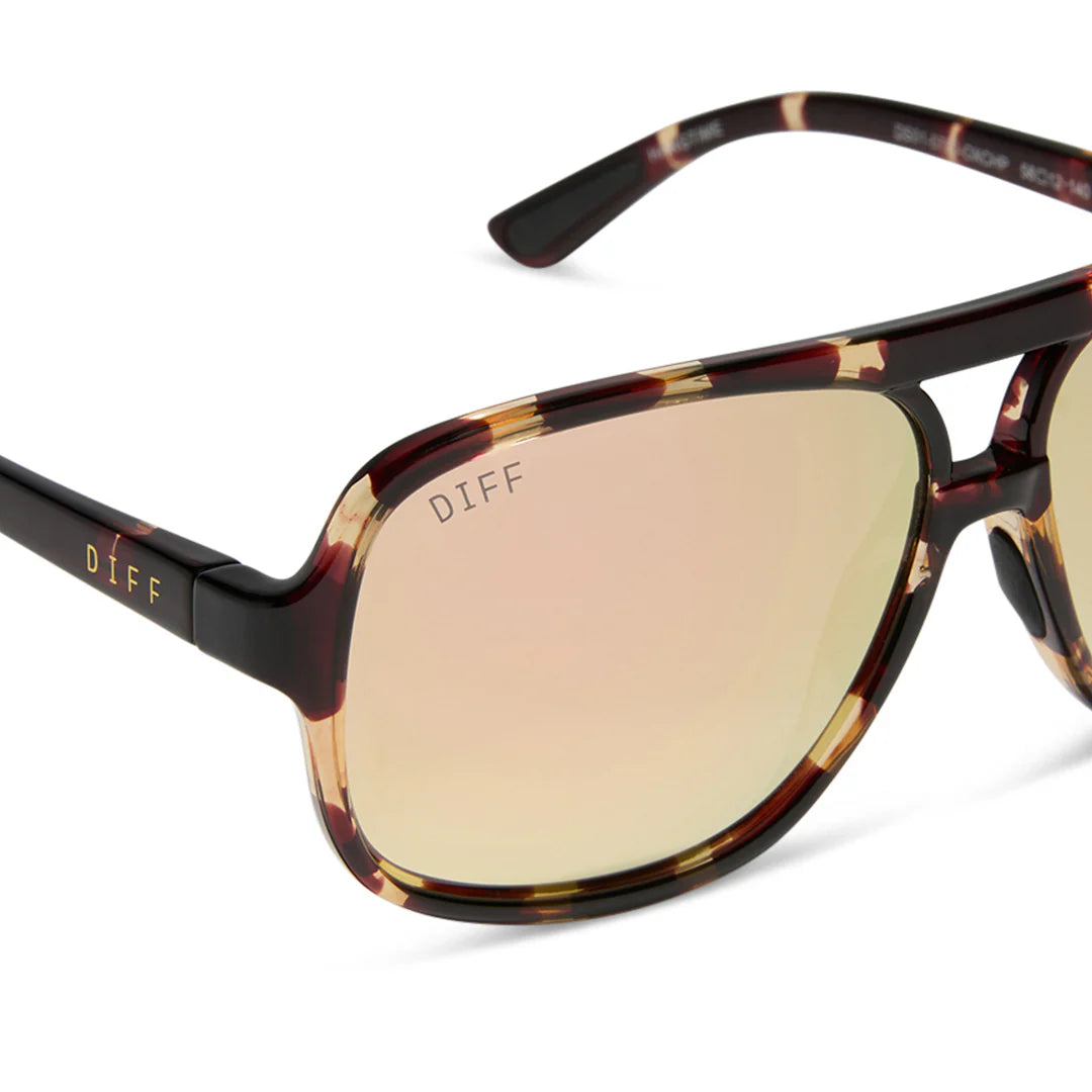 Hangtime Polarized by DIFF | Sport Tortoise + Champagne Mirror