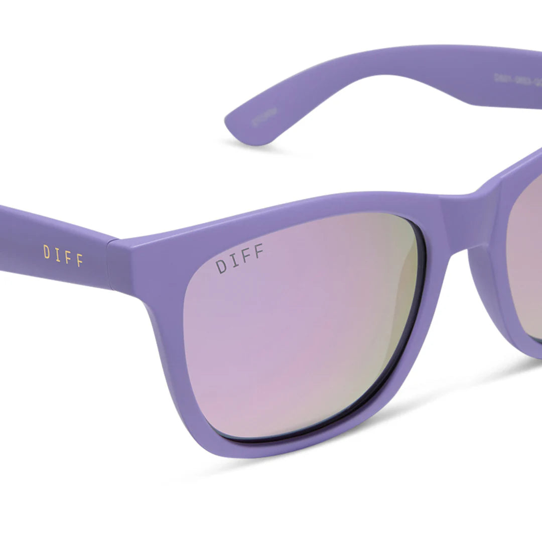 Storm Polarized by DIFF | Matte Lavender + Lavender Mirror