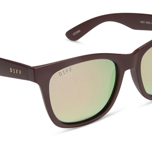 Storm Polarized by DIFF | Matte Rugby Red + Taupe Mirror