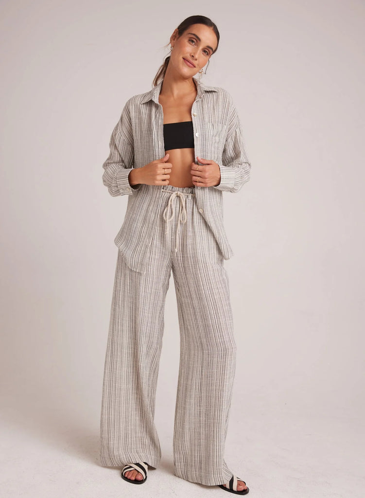 Drawcord Wide Leg Pant