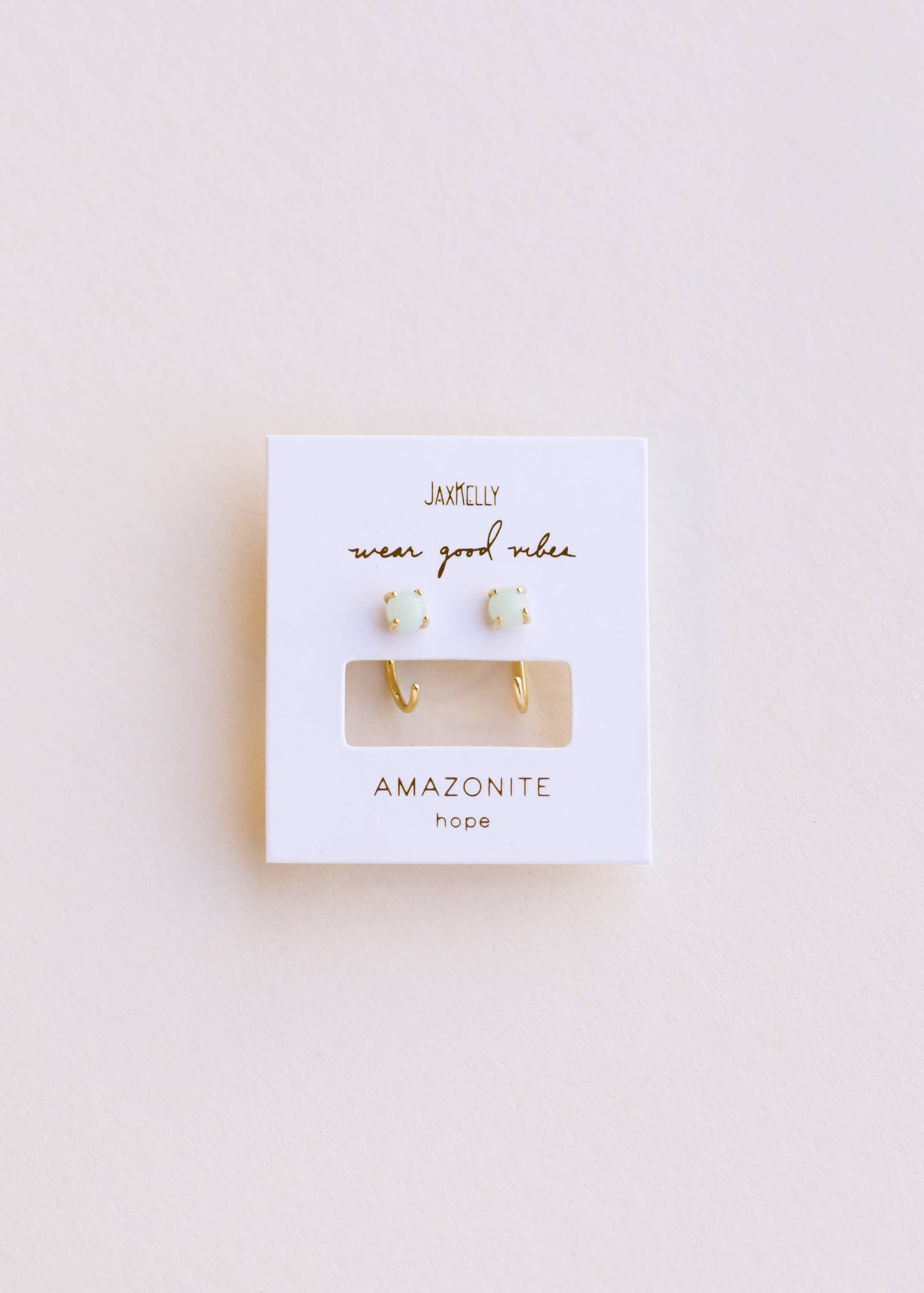 Huggies - Amazonite - Earrings