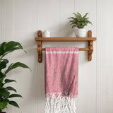 Fall Kitchen Hand Towels, Orange Cotton Dish Towels Tassels - Zen&Zip