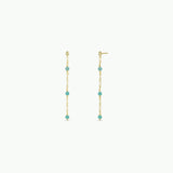 Gemstone Chain Drop Earring by JaxKelly | Amazonite - Zen&Zip