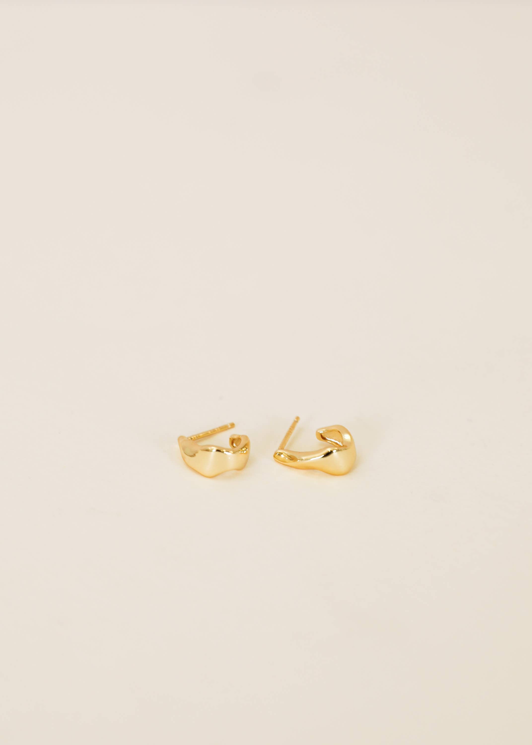Small Ripple Gold Hoop by JaxKelly