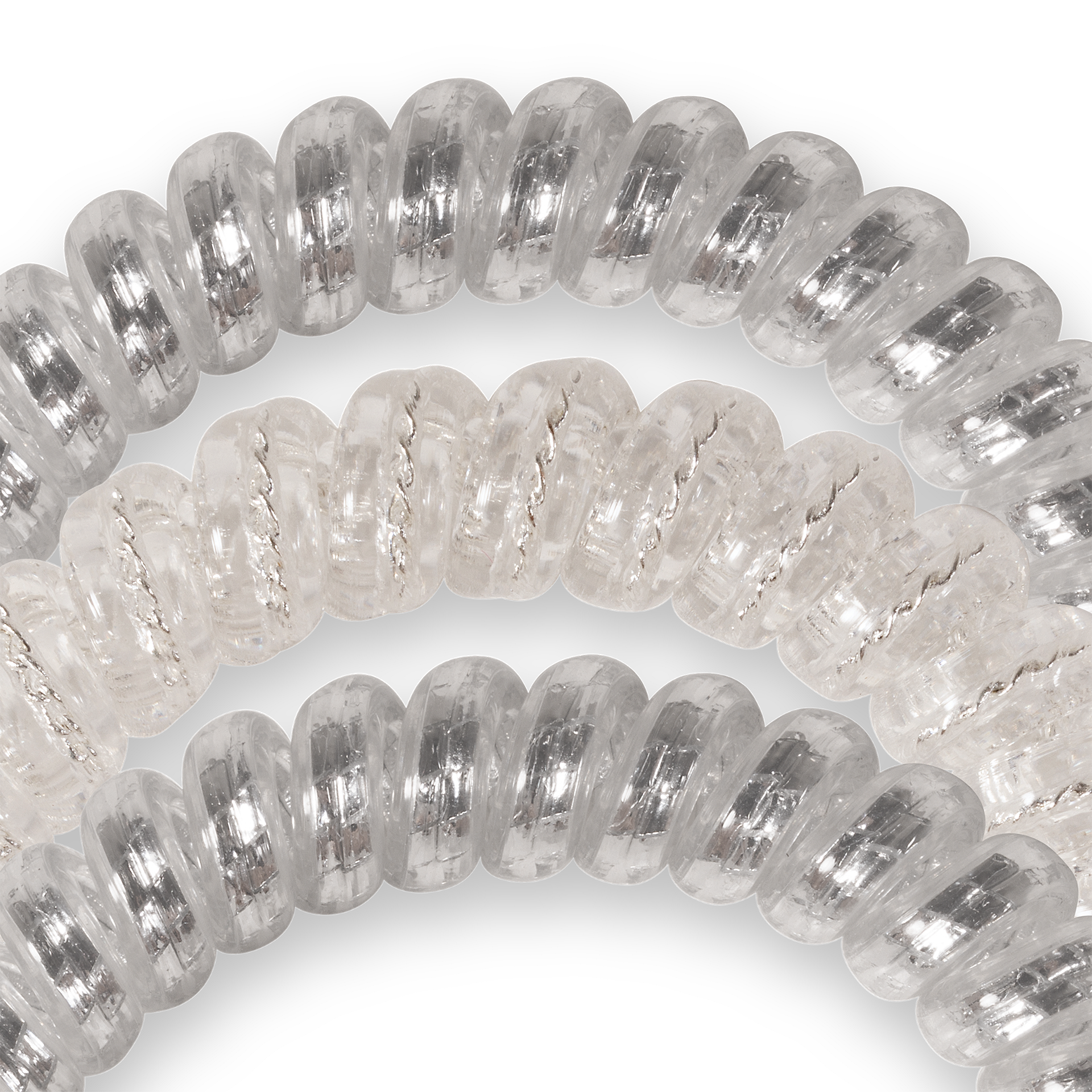Spiral Hair Coils | Small | Silver Slay Hair Ties - Zen&Zip