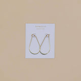 Gold Long Oval Hoop by JaxKelly - Zen&Zip