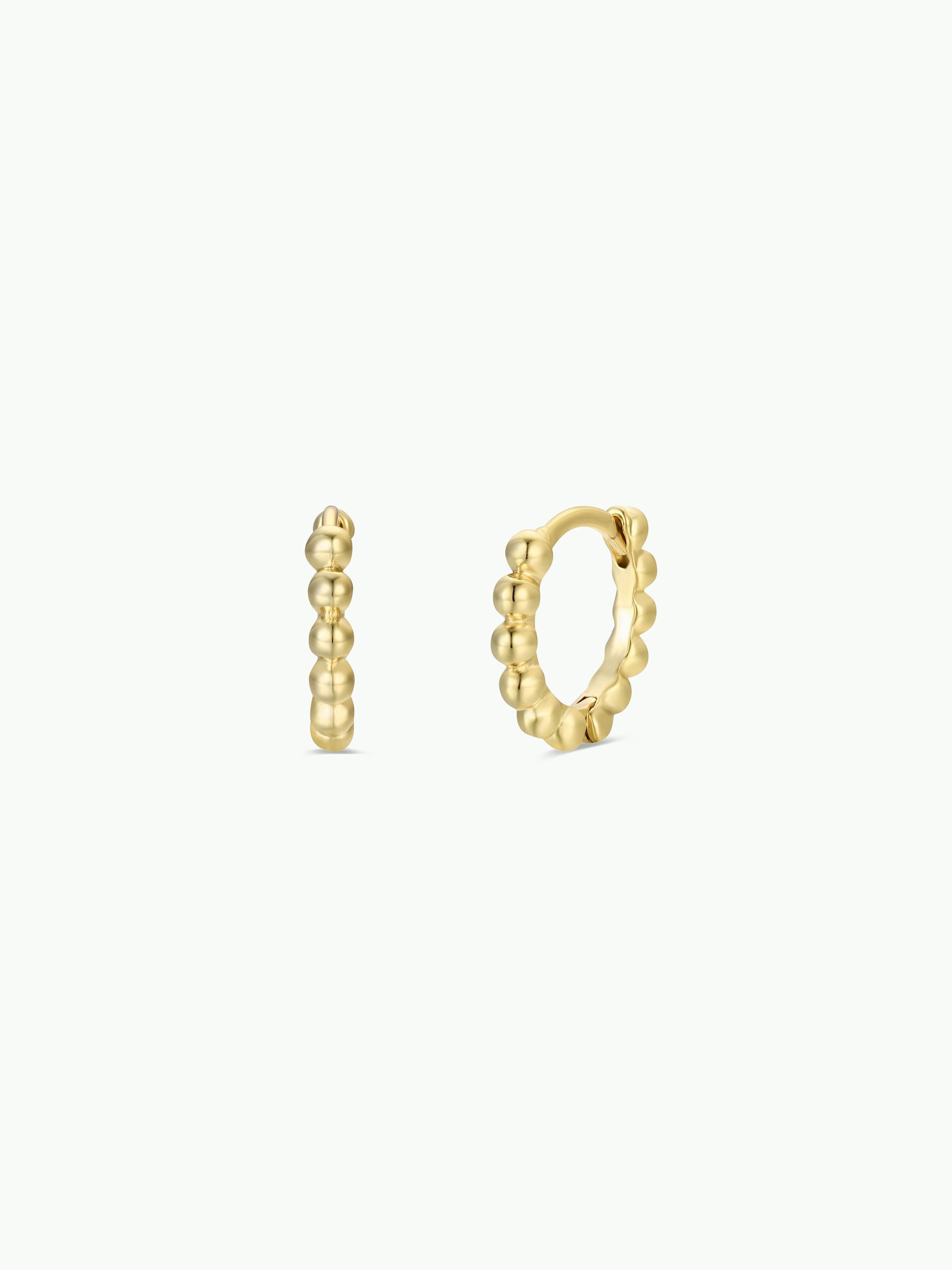 Small Ball Hoop Earrings by JaxKelly | Gold - Zen&Zip