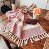 Turkish Towels Large, 100% Cotton Towels | 40x70" | 200 GSM - Zen&Zip