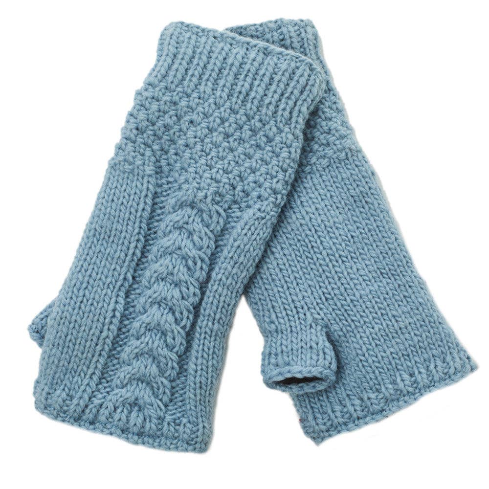 Cable Fingerless Gloves by Nirvanna Designs