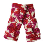 Flower Crochet Fingerless Gloves by Nirvanna Designs