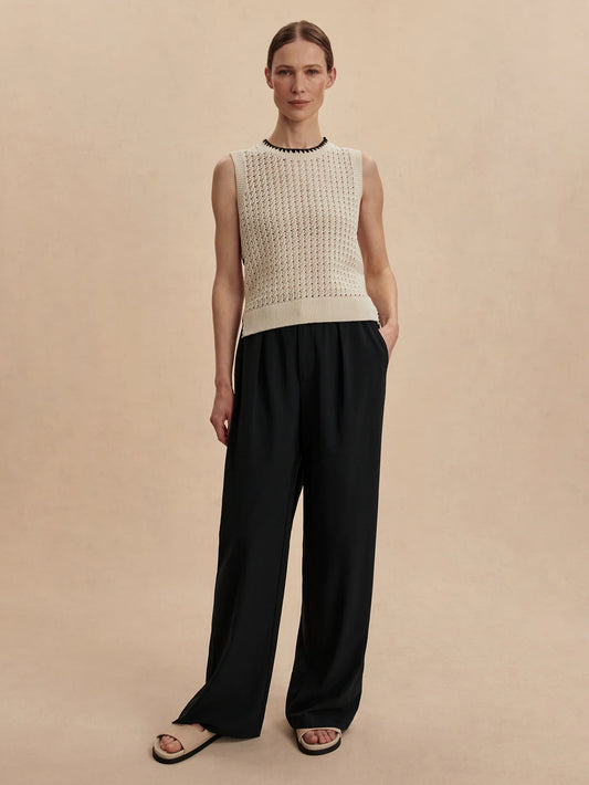 Kayson Extra Wide Leg Pant 29.5 by Varley | Black