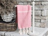 Fall Kitchen Hand Towels, Orange Cotton Dish Towels Tassels - Zen&Zip