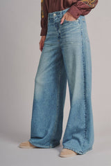 Faux Denim Flare Pant by Fashion Week | Denim